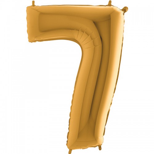 Balão Número 7 Dourado